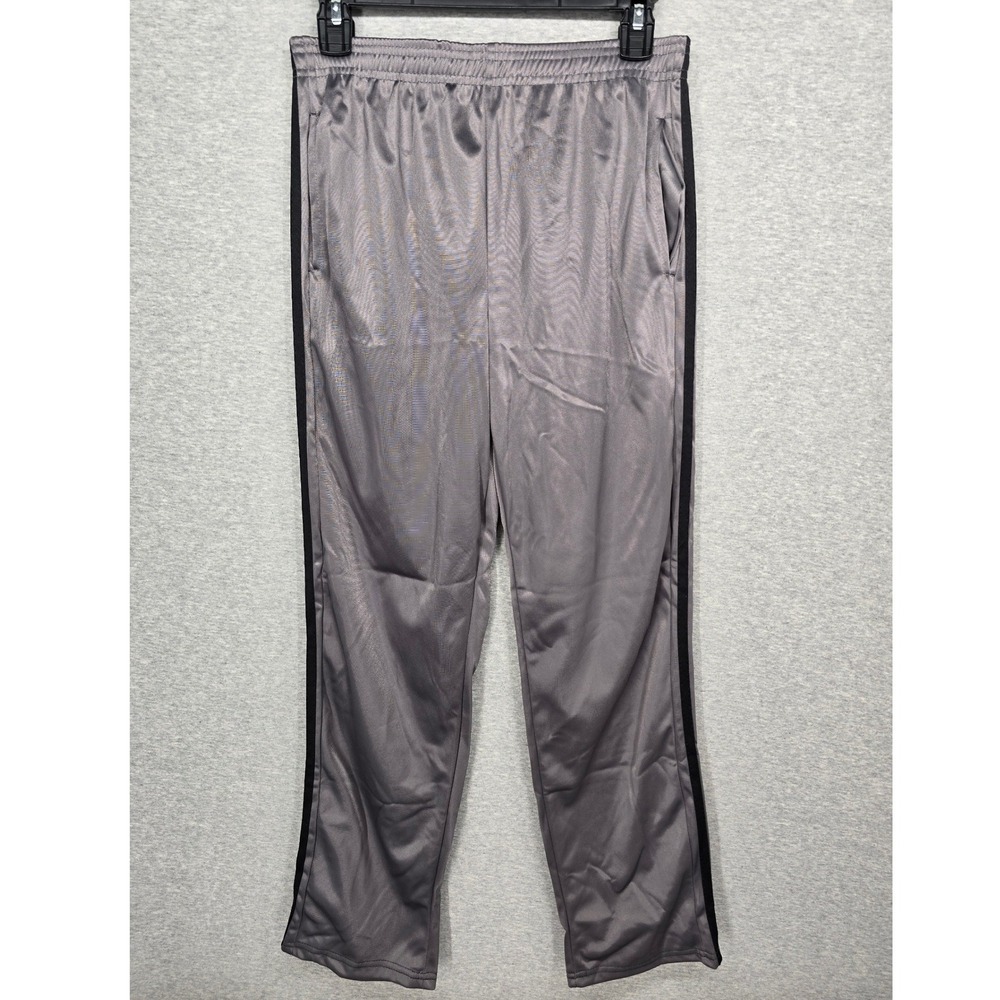 Real Essentials Boys Track Pants XL Copper Black Side Stripe Athletic Sweatpants